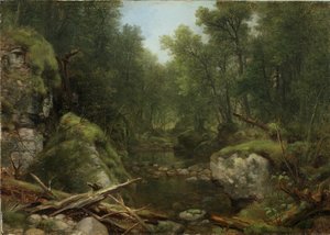 Capela Pond Brook, Keene Flats, Montanhas Adirondack, NY, 1870